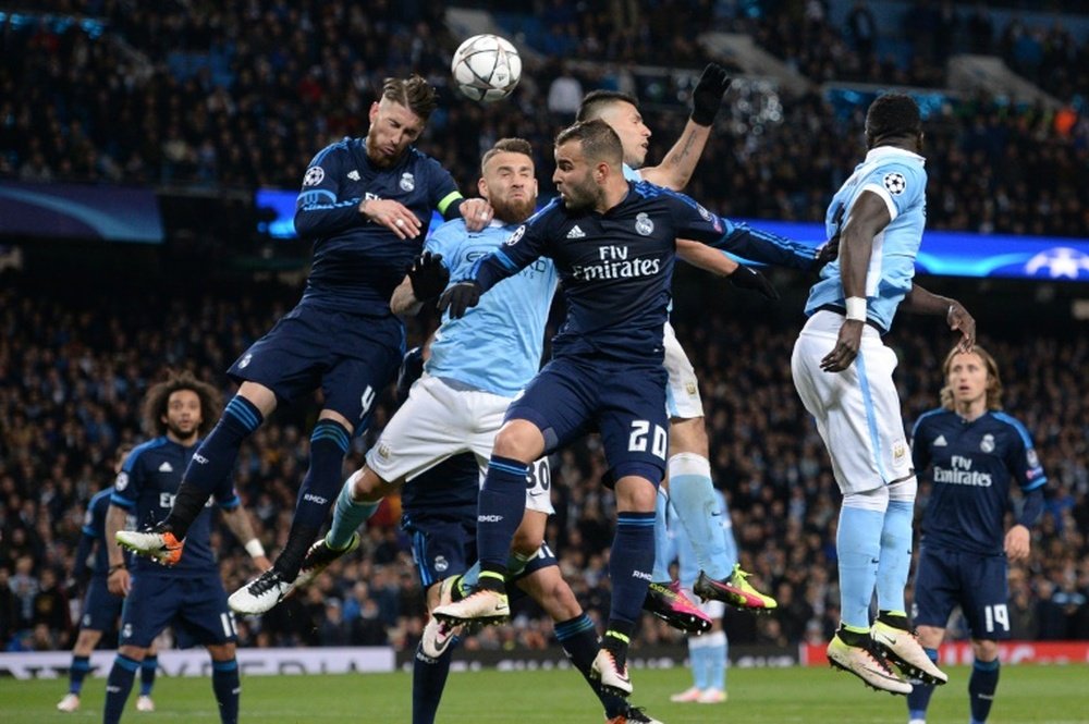 Otamendi aimerait porter le maillot du Real la saison prochaine. AFP