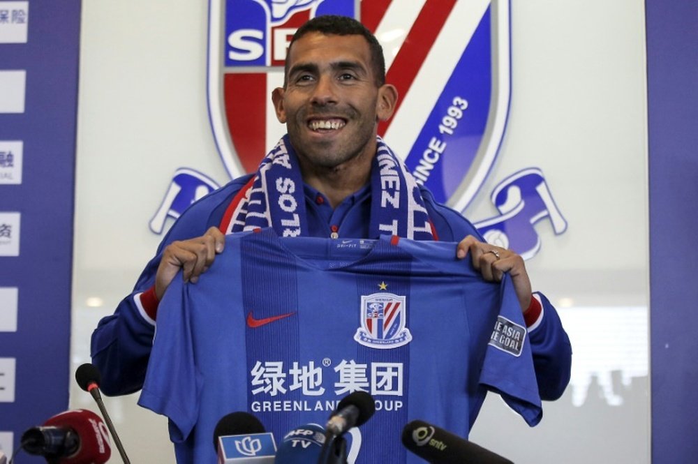 Tévez se ha llenado los bolsillos en China. AFP/Archivo