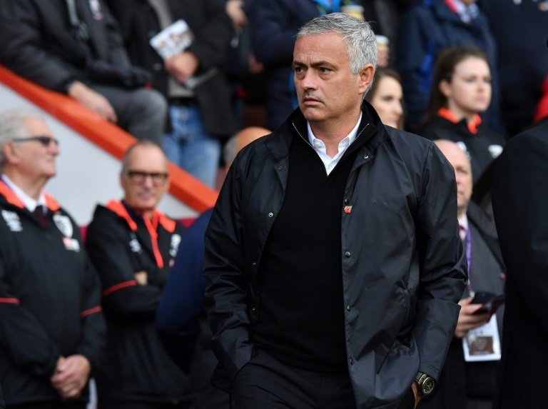 Mourinho saw his team lose to their city rivals. AFP