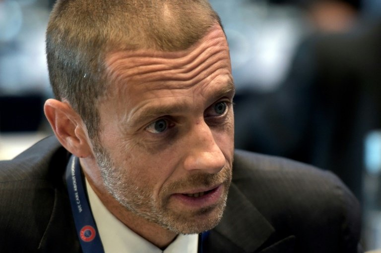 Aleksander Ceferin of Slovenia elected as new UEFA president. AFP