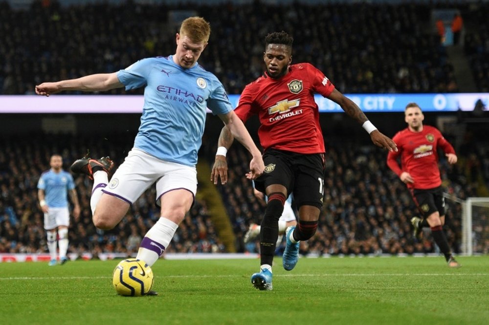 Lots of money is bet on Premier League matches like the Manchester derby. AFP
