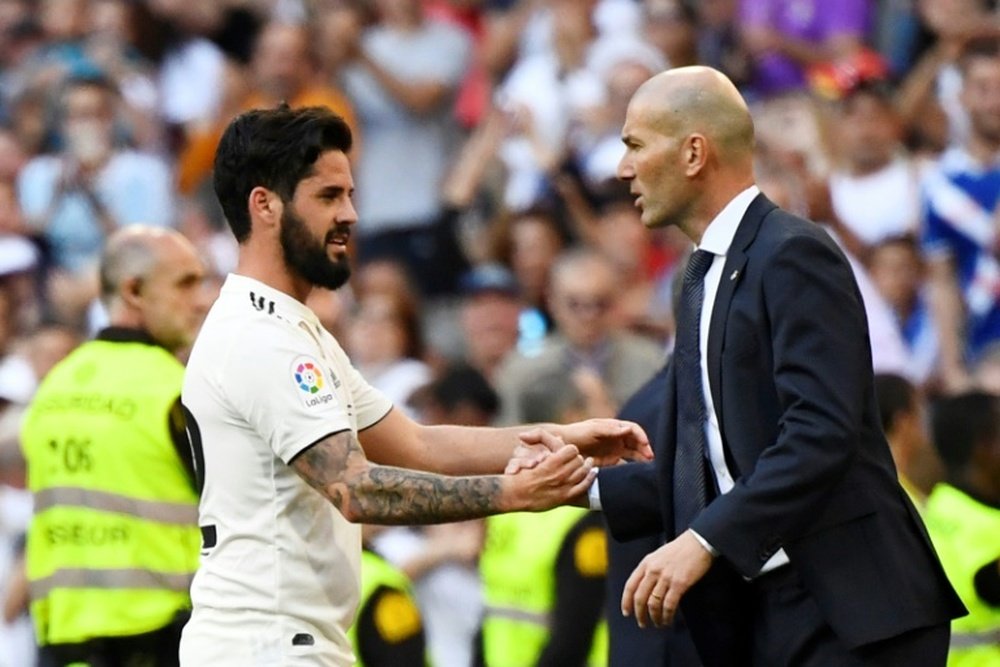Isco and Zidane have falled victim to robberies. AFP