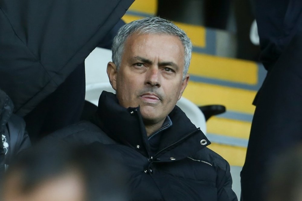 Mourinho fue nuevamente expulsado de un partido. AFP