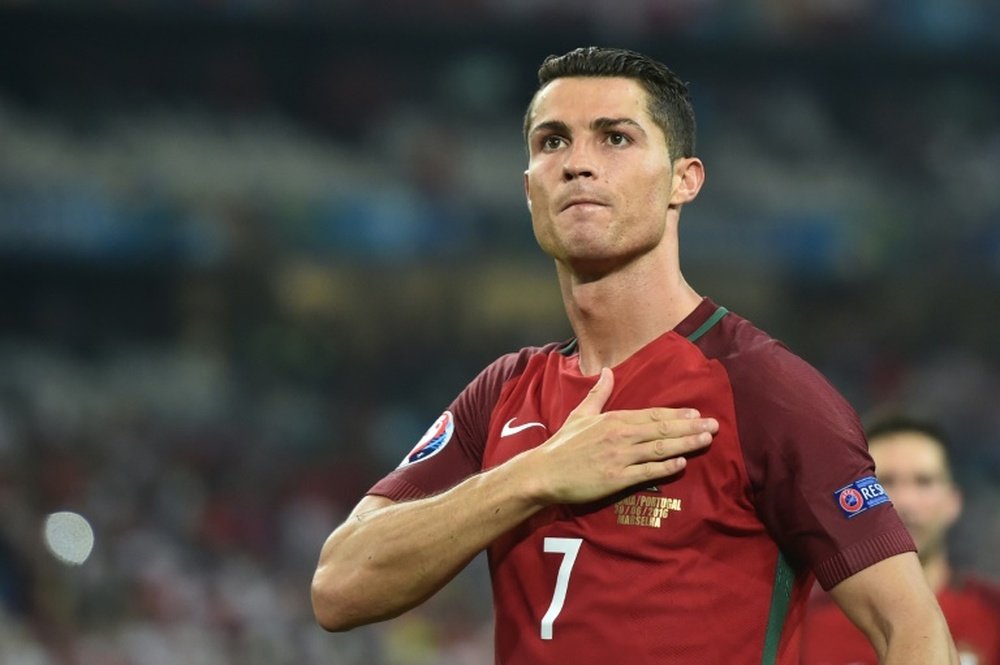 Portugals forward Cristiano Ronaldo celebrates after winning the Euro 2016 quarter-final at the Stade Velodrome in Marseille on June 30, 2016
