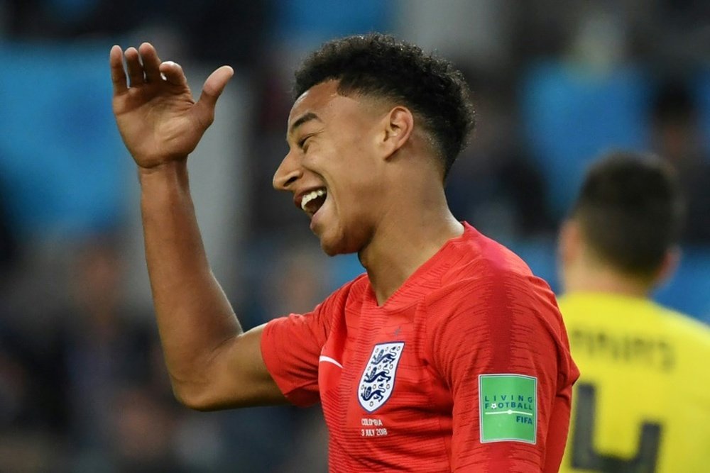 Lingard is trying to keep a low profile after returning home from the World Cup. AFP