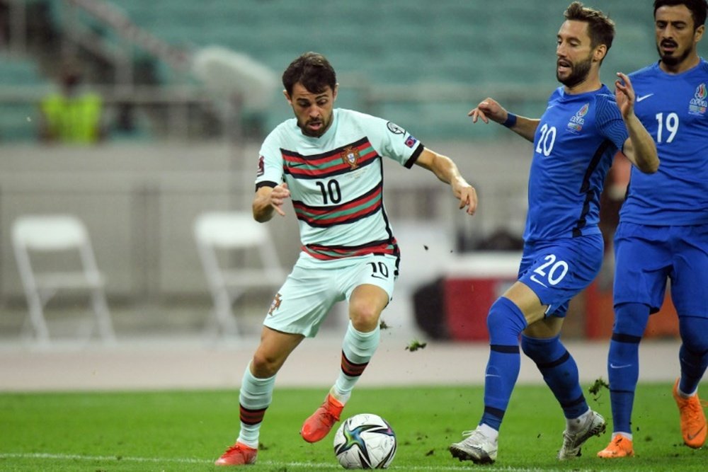 Bernardo Silva ve a Portugal en la lucha por la Eurocopa. AFP