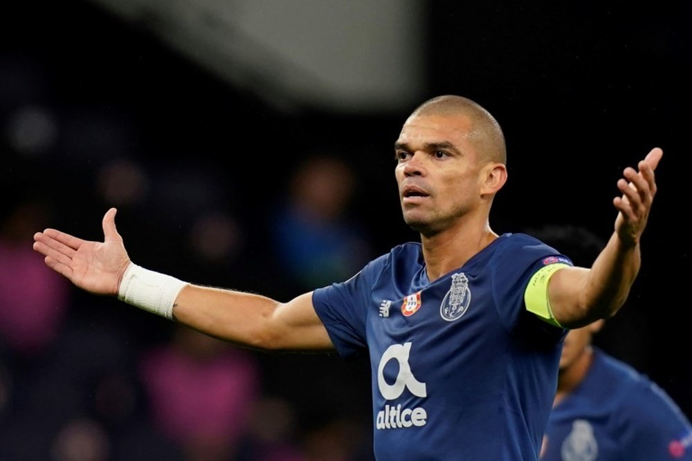 Pepe was chosen as defender of the month. AFP
