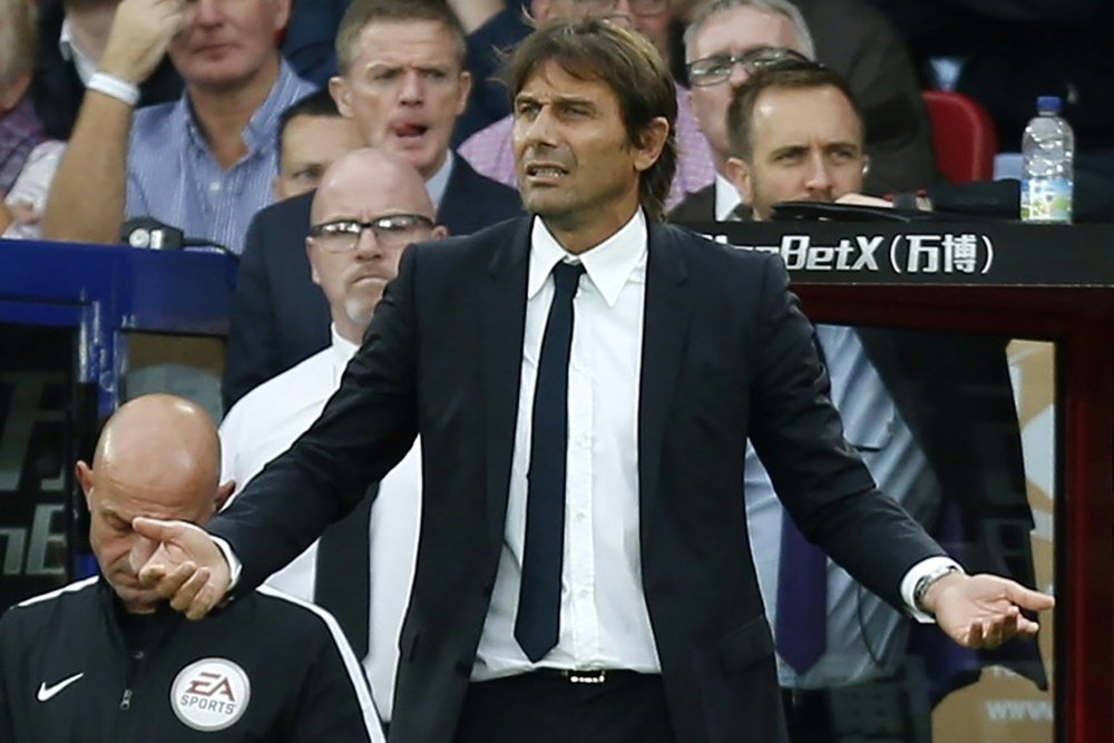 Conte has undergone a war of words with Mourinho over the past few days. AFP