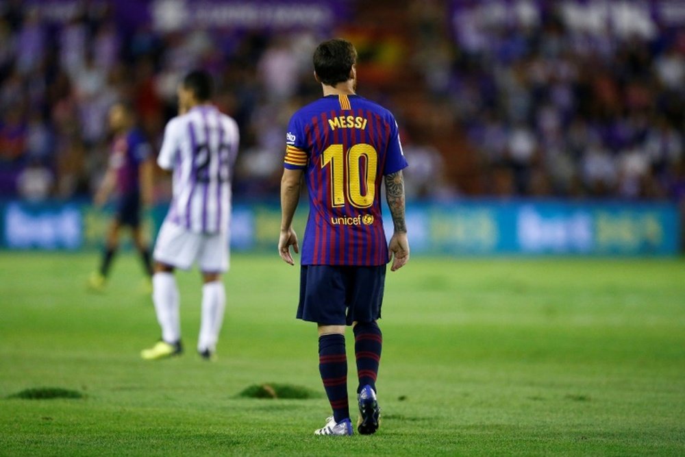 Messi, sin premios de la UEFA o la FIFA. AFP