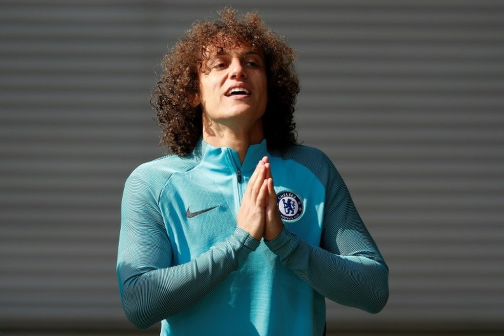 David Luiz, jogador do Chelsea. AFP