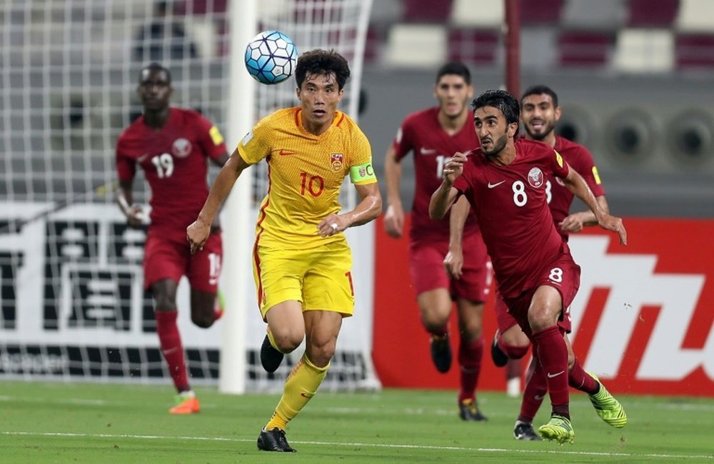Qatar's World Cup qualifying campaign ended in disarray. AFP