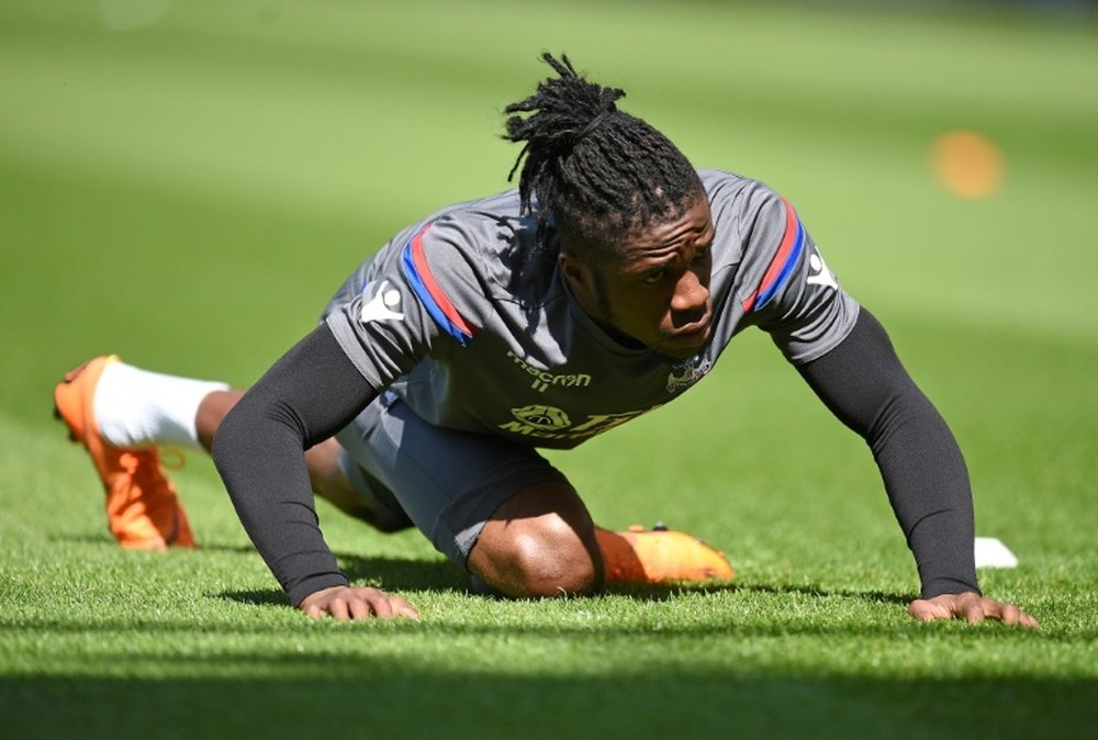 Zaha missed his team's last match. AFP