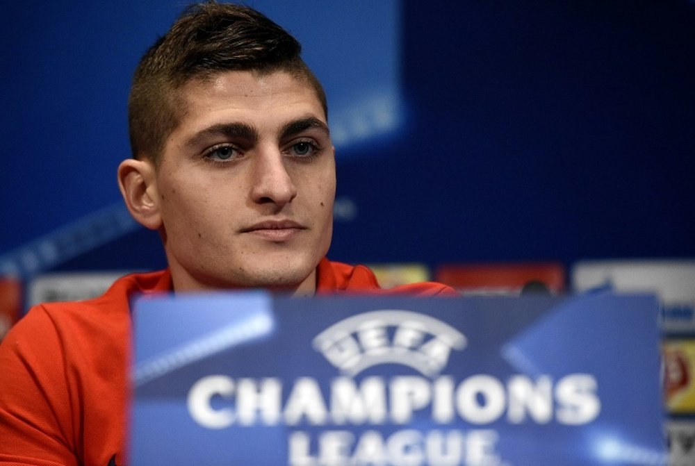 PSG midfielder Verratti spoke openly with the media about their defeat against Barcelona. AFP