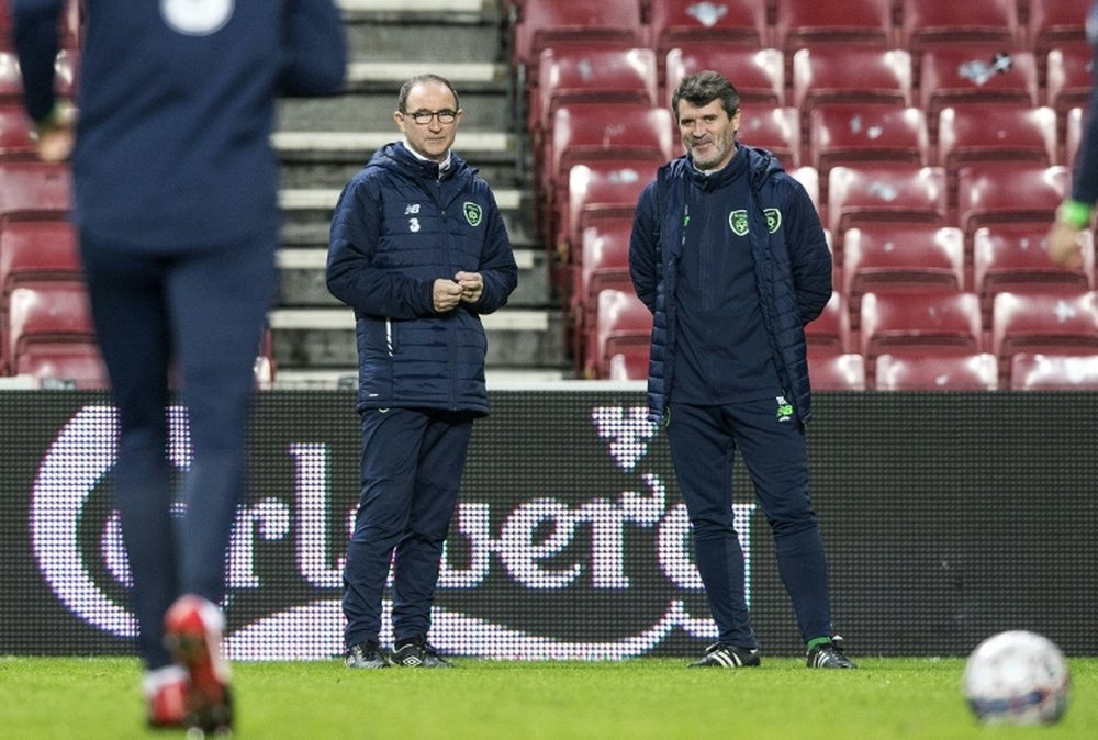 Roy Keane (R) reportedly had a spat with Harry Arter, but the midfielder has returned. AFP