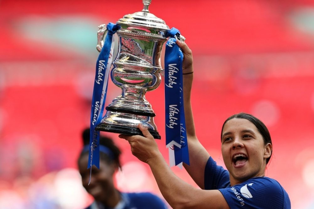 Sam Kerr, en juicio por llamar estúpido y blanco a un policía. AFP