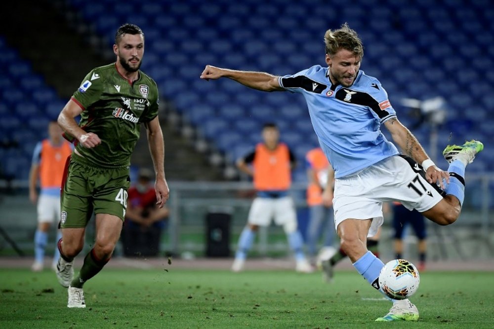 Le formazioni ufficiali di Verona-Lazio. AFP
