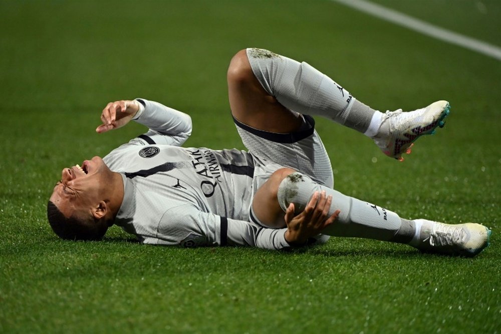 Mbappe could be out for up to three weeks. AFP