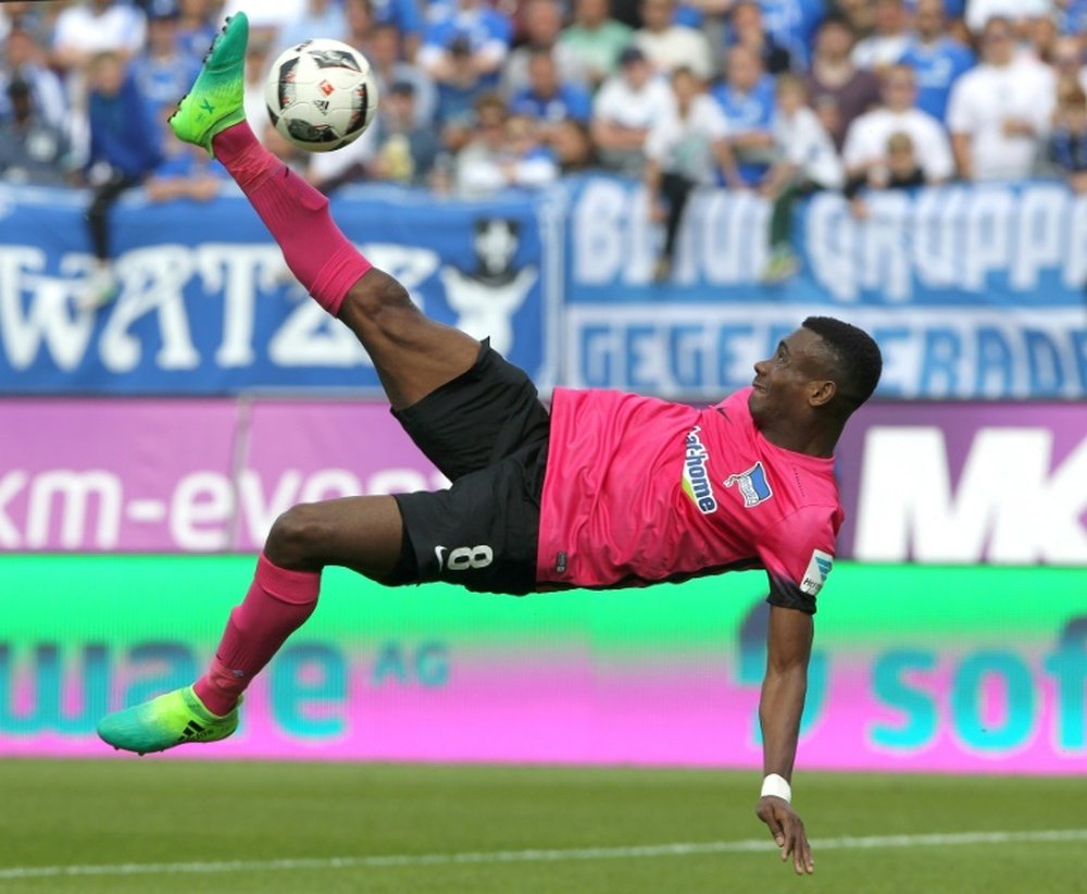 Kalou a le poids du Hertha sur les épaules. AFP