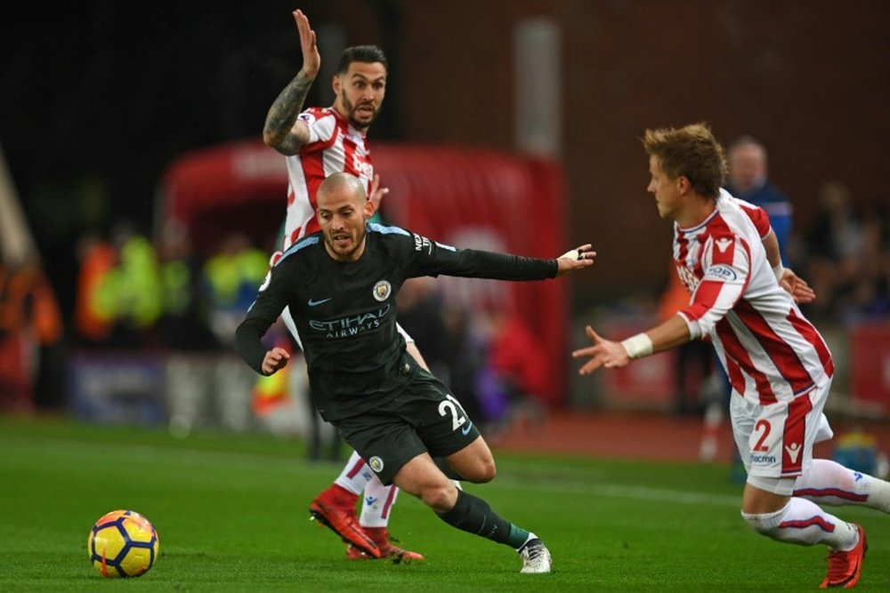 City triumphed over Stoke on Monday. AFP