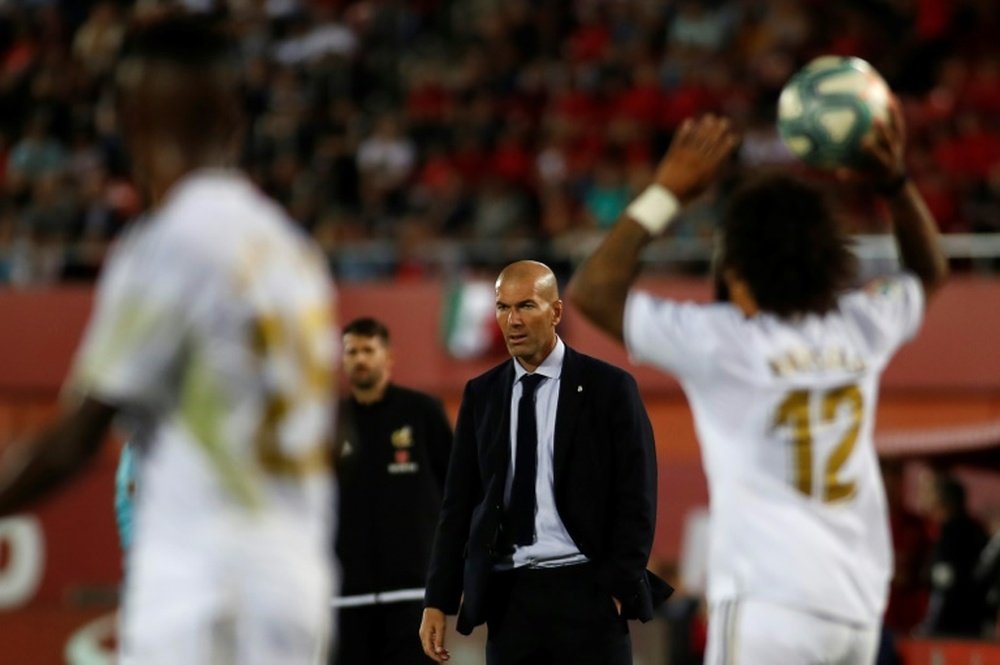 L'équipe du Real Madrid soutient à fond Zinedine Zidane. AFP