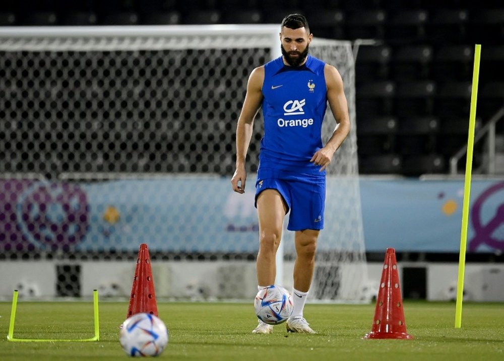 Benzema podría formar parte del equipo campeón del mundo sin jugar. AFP