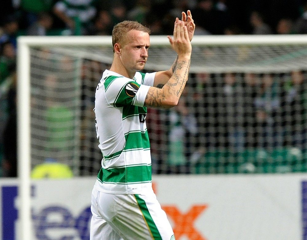 Griffiths hizo el segundo tanto del Celtic ante el Inverness. AFP