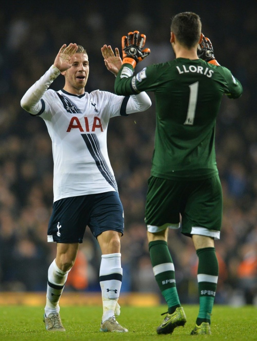 Alderweireld and Lloris will miss Tottenham's clash against Crystal Palace. AFP
