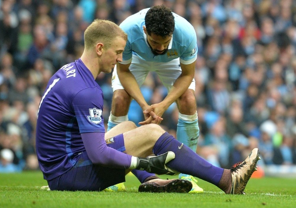 Manchester City goalkeeper Joe Hart is out of the England squad after injuring his calf. BeSoccer