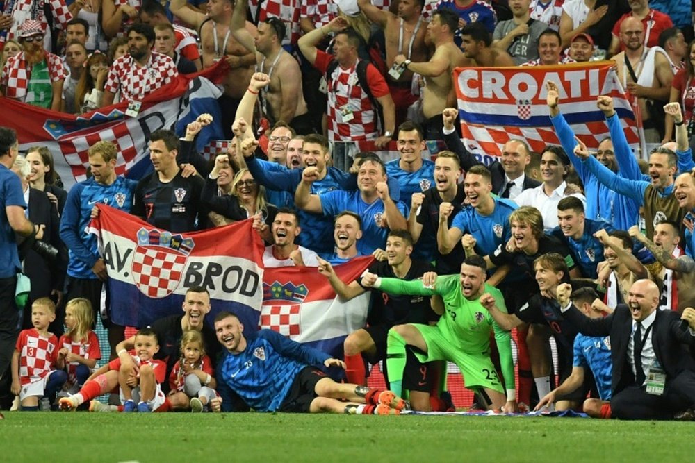 Croatia have made the World Cup final. AFP