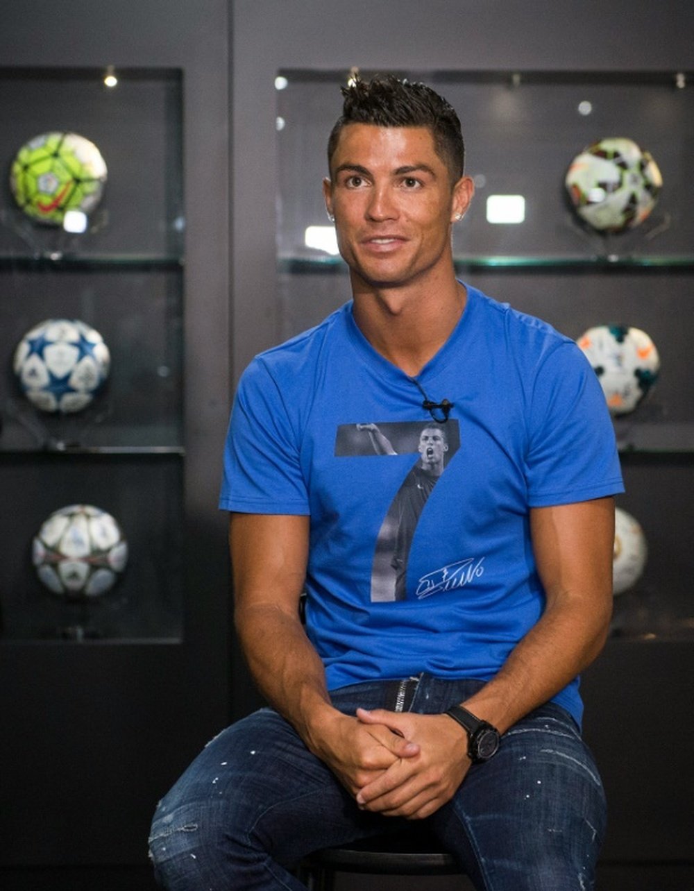 Cristiano Ronaldo podría aparecer en la próxima entrega de la saga de películas de 'Goool!'. AFP