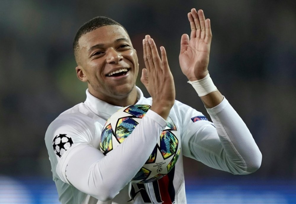 Mbappé y una mente en blanco. AFP