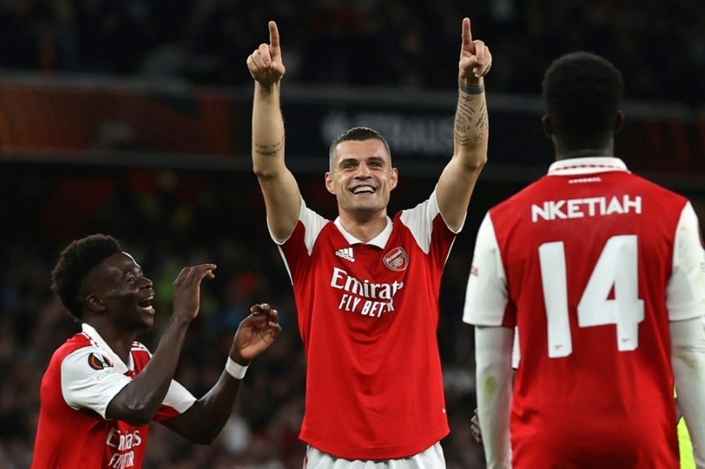 Arteta ruled out any injury to Xhaka. AFP