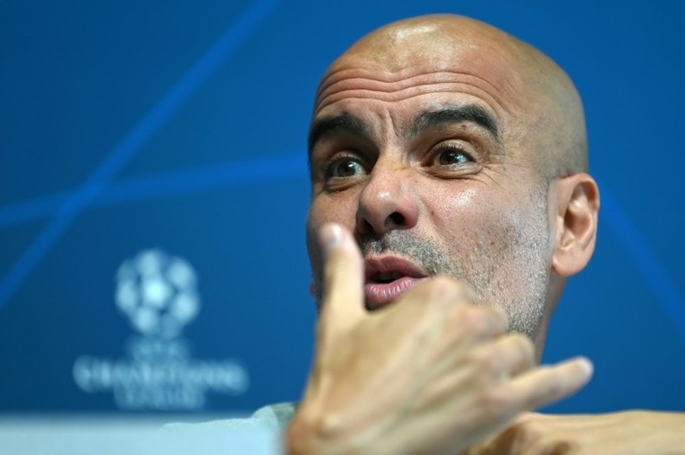 Guardiola surpreendeu com declarações sobre a Champions. AFP