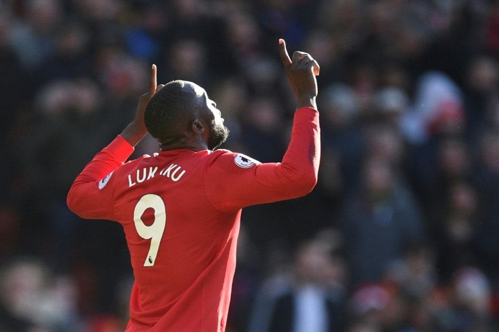 Lukaku scored once and set up another as United turned the game around. AFP
