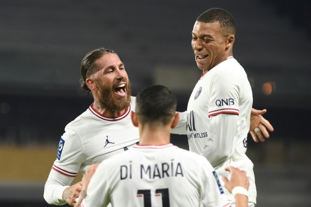 Sergio Ramos est revenu sur son expérience à Paris au micro de 'PSG TV'. AFP