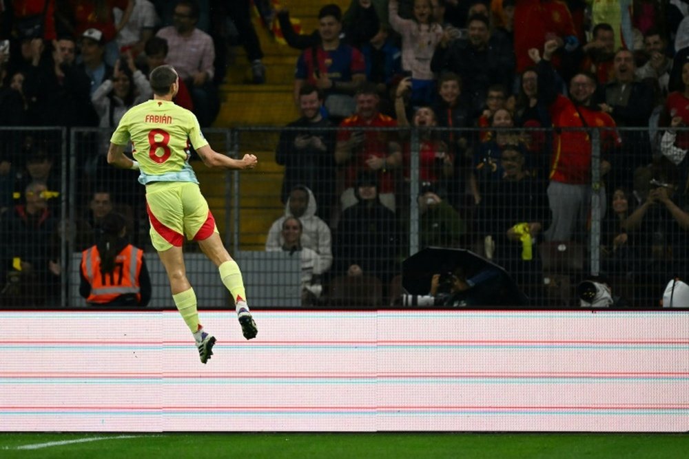 Fabian scored a brace in Spain's 4-1 win over Switzerland. AFP