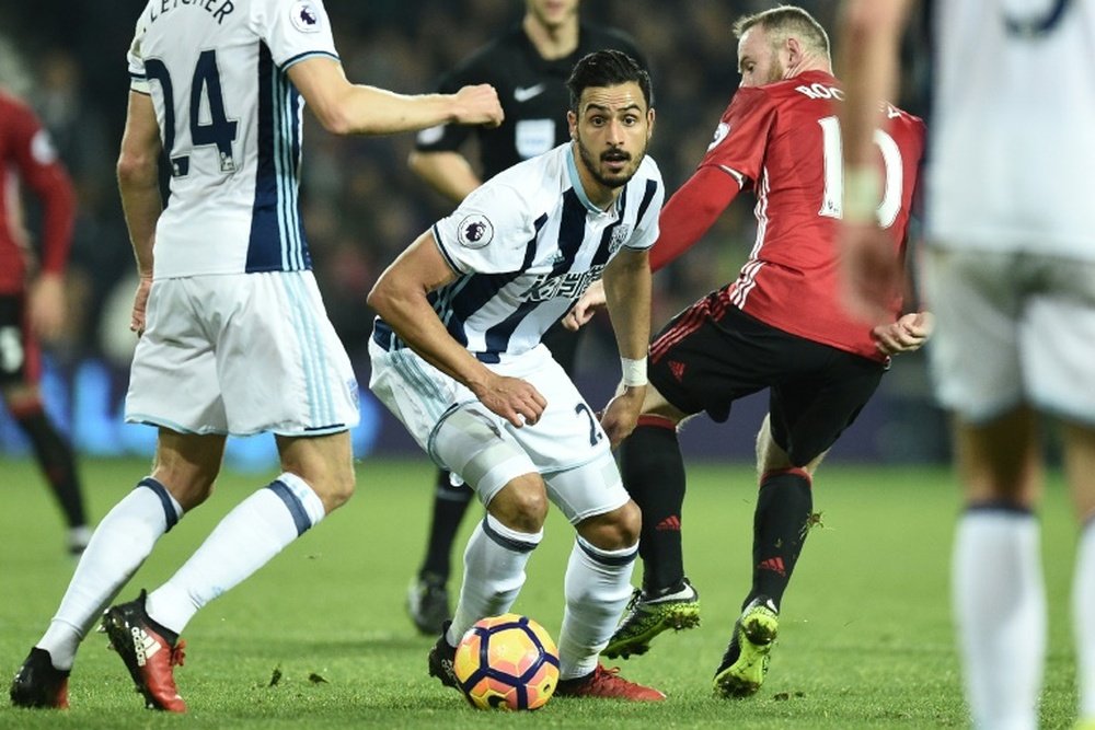 Chadli veut quitter WBA. AFP