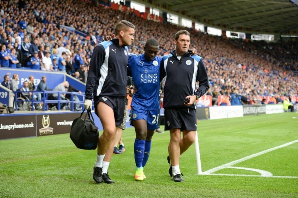 Nampalys Mendy no ha triunfado en el Leicester. AFP/Archivo