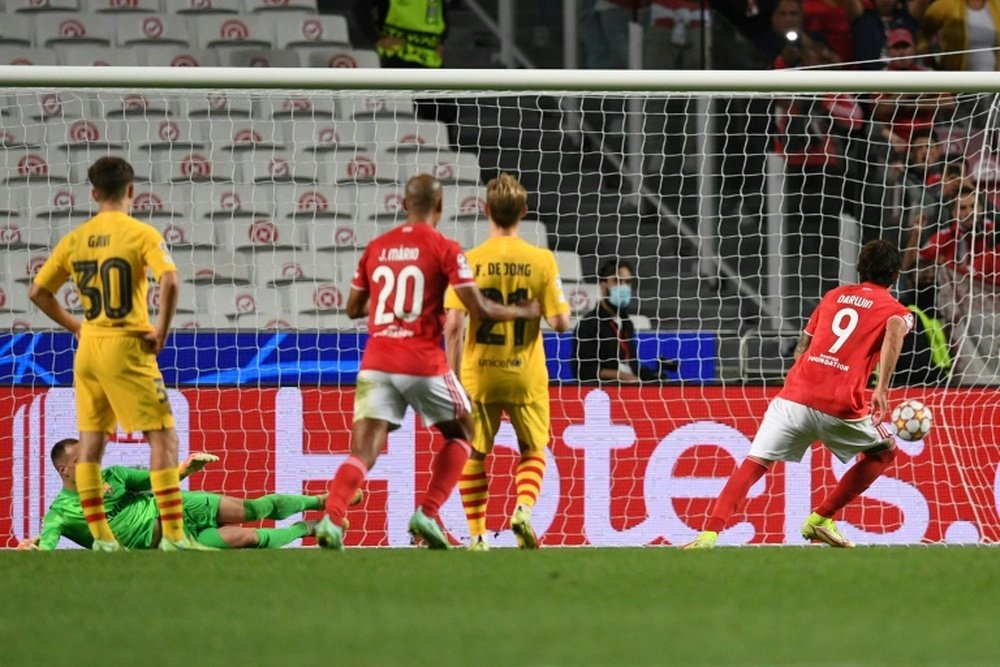 The Estadio da Luz is a bogey ground for Barca. AFP