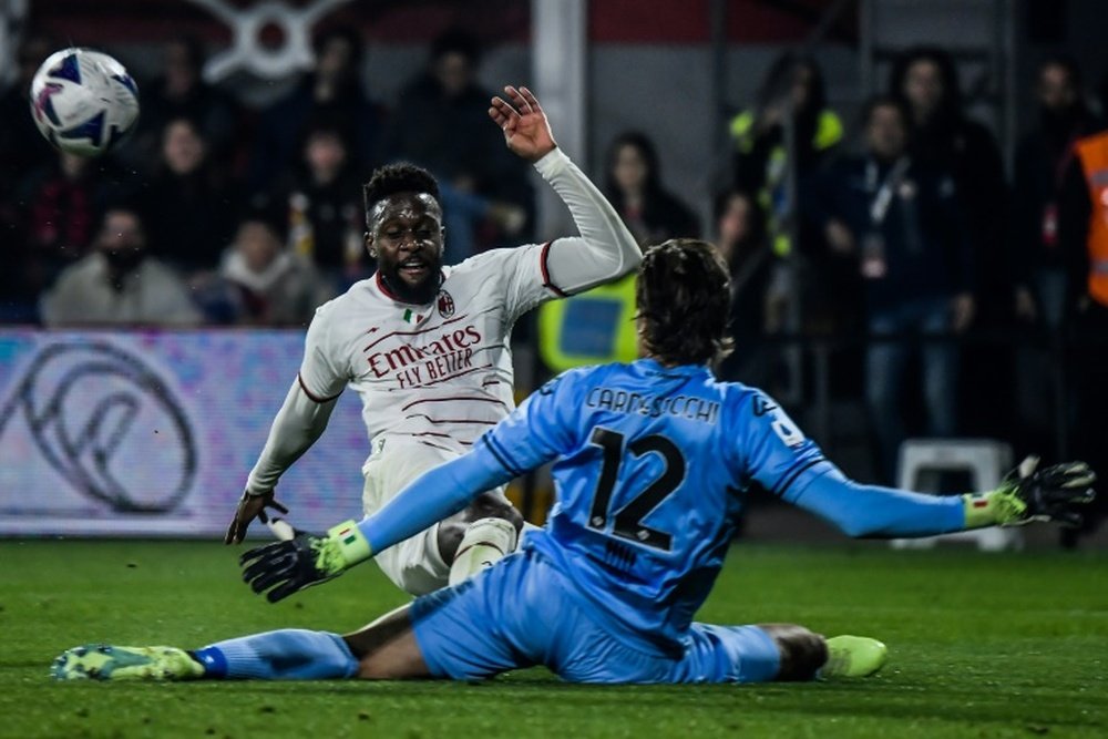 Milan can be joined by Lazio and Atalanta on 30 points. AFP