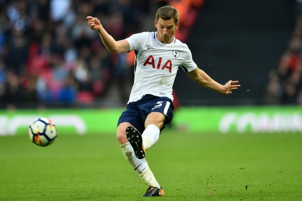 Vertonghen has been struggling with an ankle injury in the past few weeks. AFP