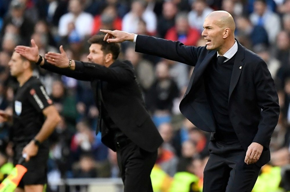Le derby des entraîneurs remporté par Zidane. AFP