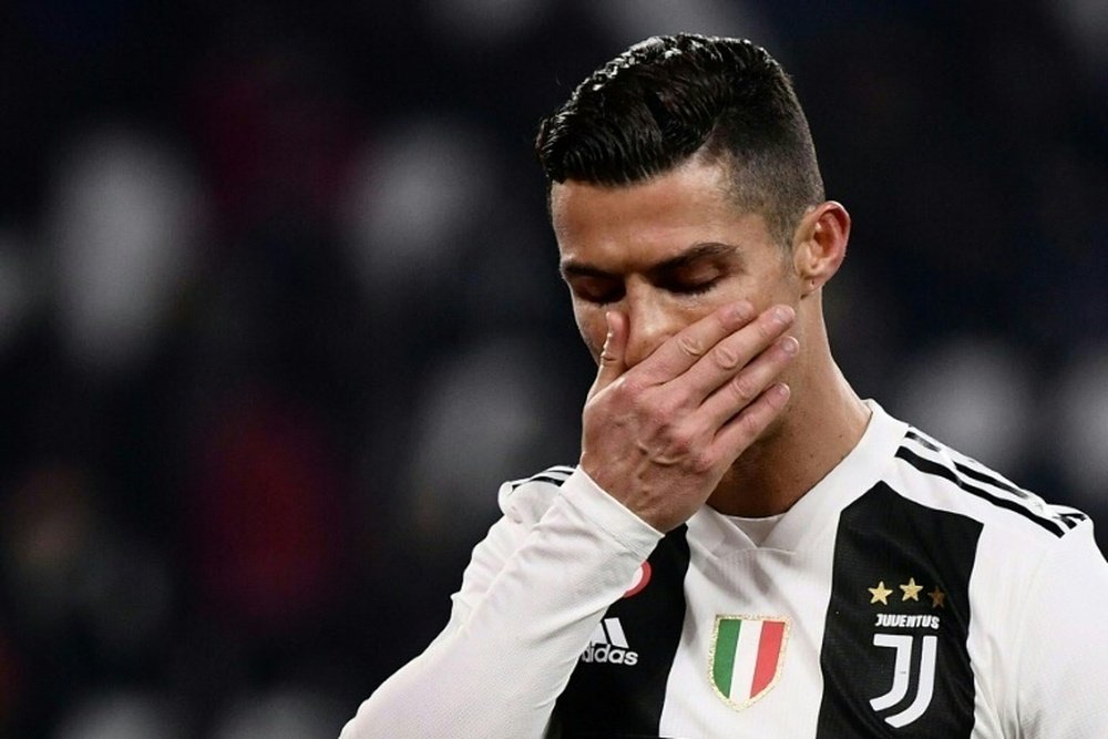 Cristiano falhou um penalti em Itália. AFP