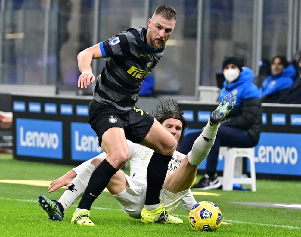 Milan Skriniar ne prolongera pas à l'Inter, indique son agent. afp