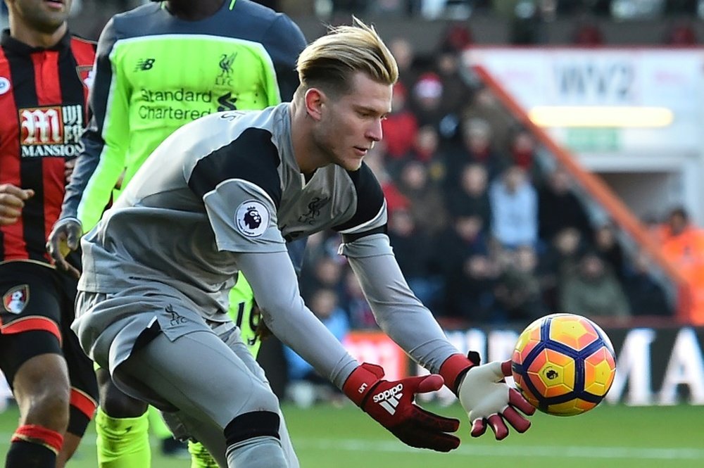 Karius made costly mistakes against Bournemouth and West Ham. AFP