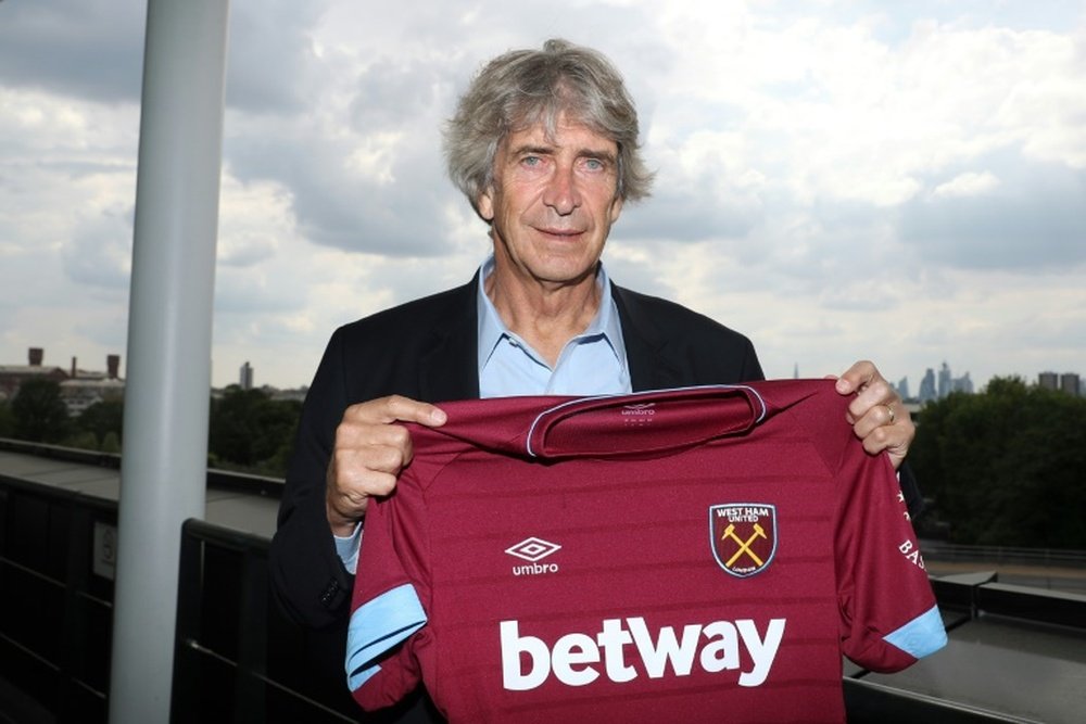 New West Ham manager Manuel Pellegrini. AFP