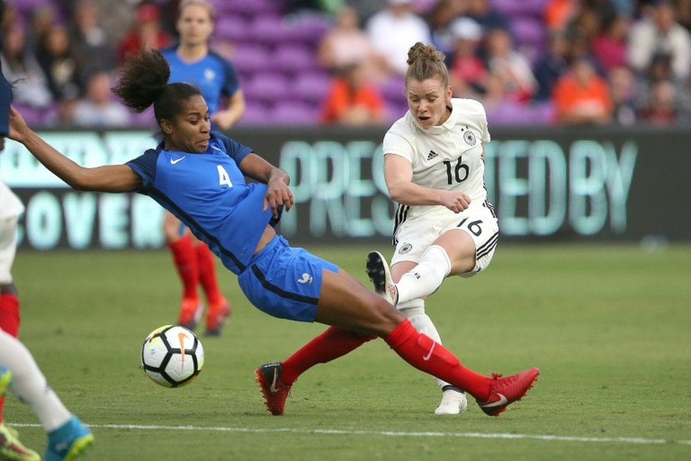France rout Germany in SheBelieves Cup. AFP