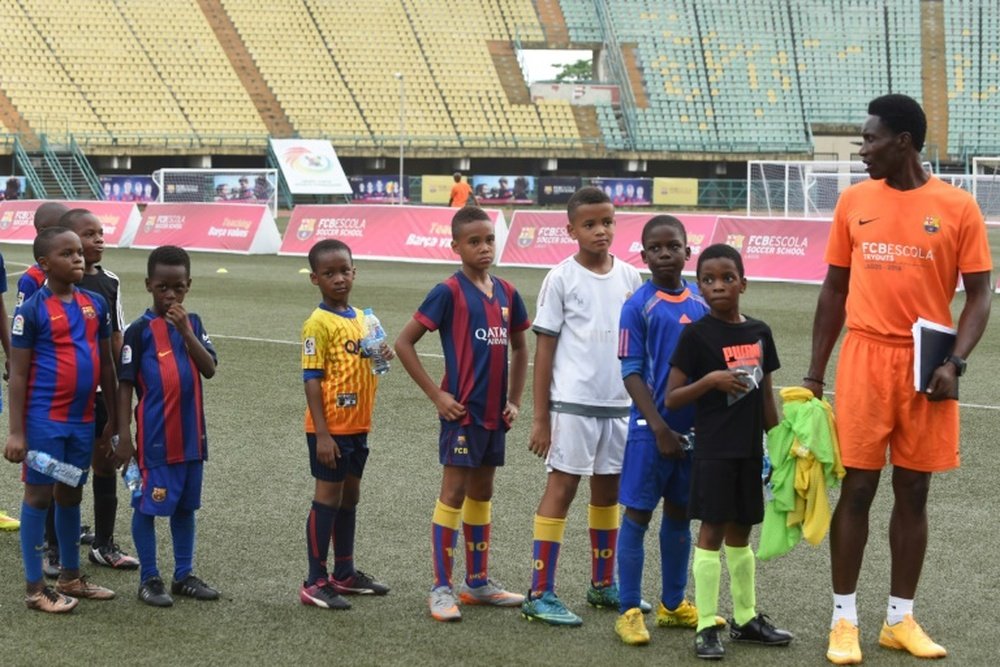Over 1,500 youngsters took skills tests to get into the Barcelona football academy in Lagos, but the 1,000 euros annual cost was an even bigger hurdle for many