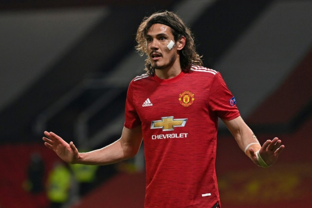 Cavani tiene motivos de sobra para dejar el United. AFP/Archivo