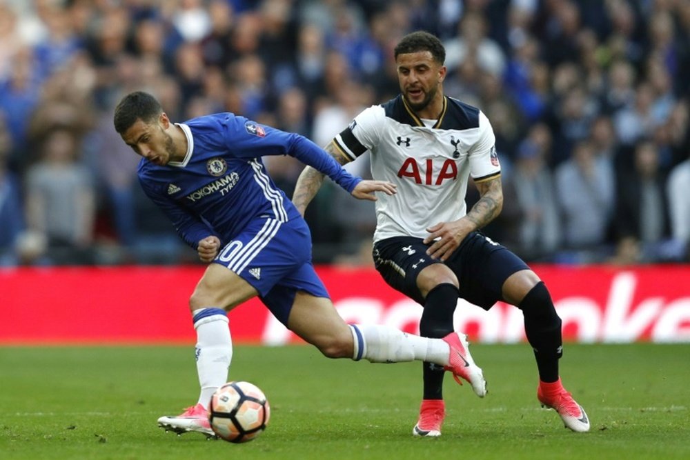 Chelsea's Eden Hazard would contemplate a Real Madrid offer. AFP